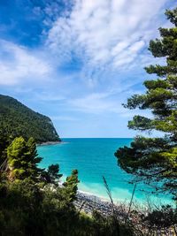 Scenic view of sea against sky