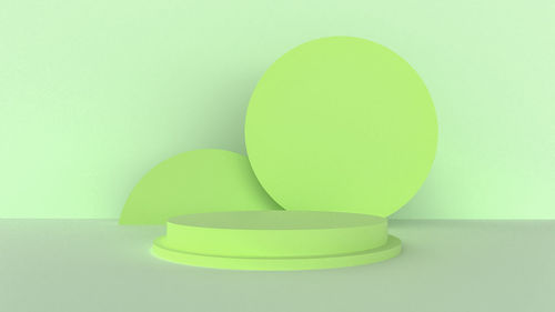 Close-up of green balls on table