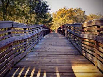 Footbridge over walkway