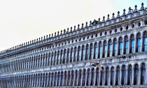 Low angle view of historical building against sky