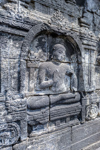 View of buddha statue in temple