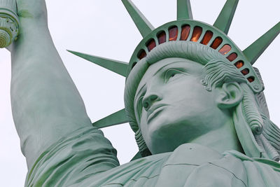 Low angle view of statue