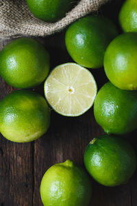 Close-up of limes