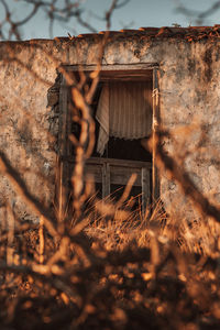 Old ruins of abandoned house