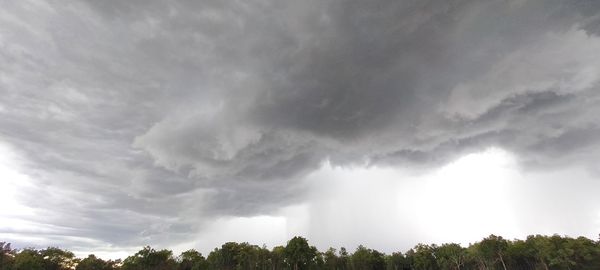 Low angle view of storm clouds in sky