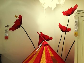 Close-up of red flowers