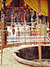 Incense sticks at temple