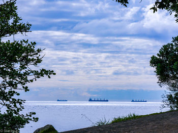 Scenic view of sea against sky