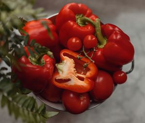 Close-up of red chili peppers