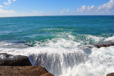 Scenic view of sea against sky