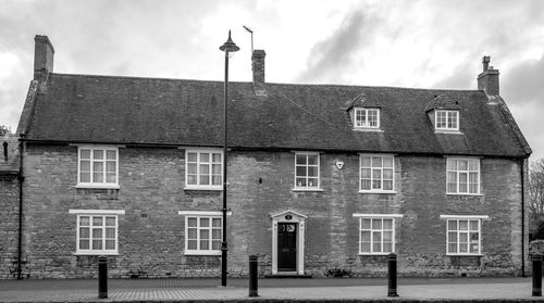 Exterior of old building against sky