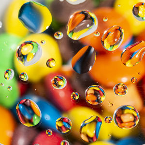 Full frame shot of bubbles in water