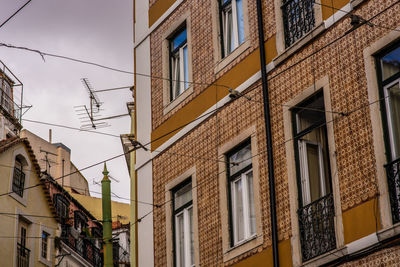 Low angle view of buildings against sky