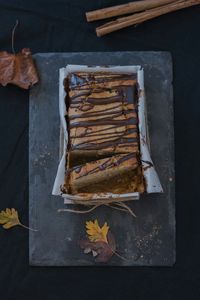 Close-up of food on table