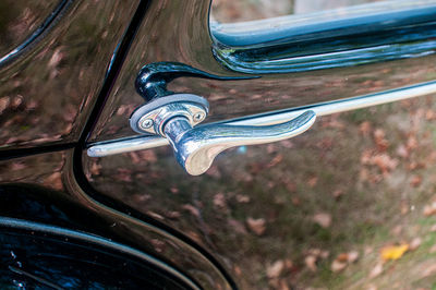 Close-up of car window