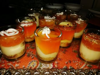 Close-up of served food