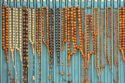 Full frame shot of praying beads 