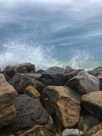 Rocks at sea shore