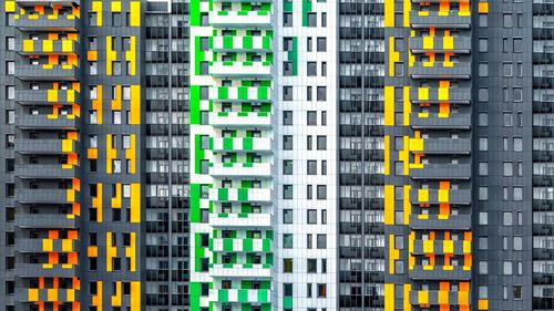 Full frame shot of residential building