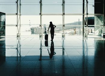 People at airport