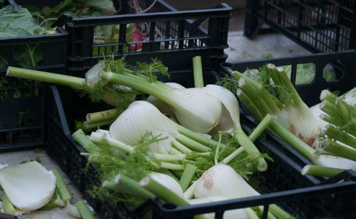 Close-up of vegetables for sale at market stall