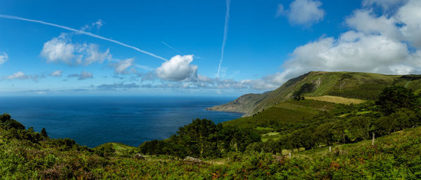 Panoramic shot of sea against sky