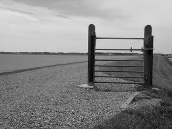 A wooden wicket at the rantum basin pathway