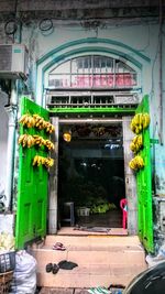 View of closed door