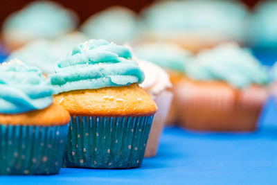 Close-up of cupcakes