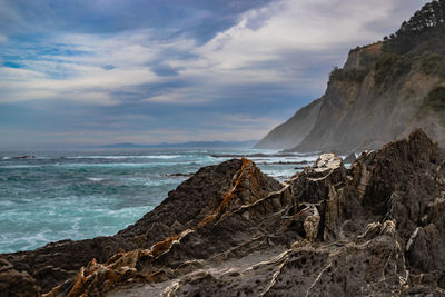 Scenic view of sea against sky