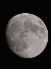 Low angle view of moon in sky