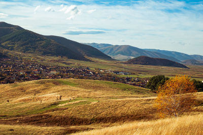 Scenic view of landscape against sky