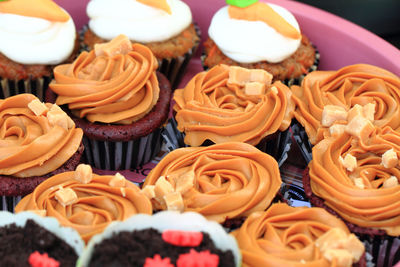 Close-up of cupcakes