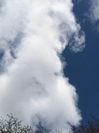 Low angle view of clouds in sky