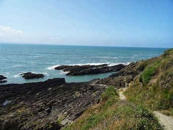 Scenic view of sea against sky