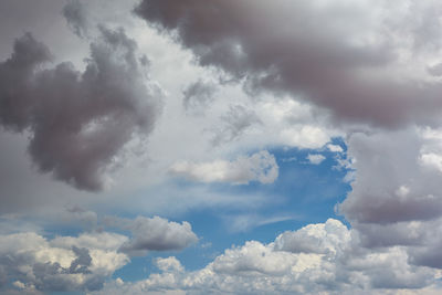 Low angle view of clouds in sky