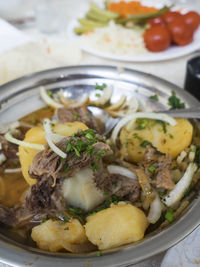 Close-up of food in plate