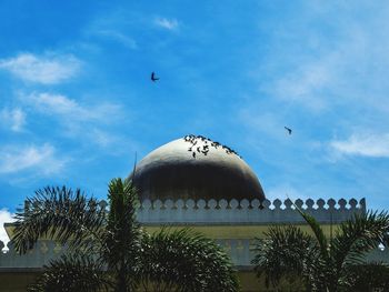 Low angle view of building against sky