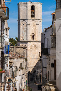 Low angle view of buildings in city