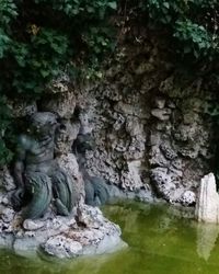 Rock formations in sea