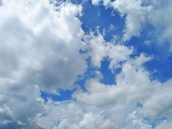 Low angle view of clouds in sky