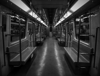 Interior of train