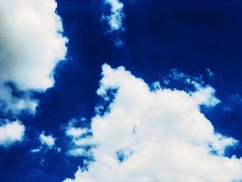 Low angle view of clouds in sky