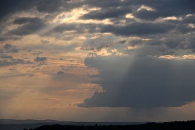 Scenic view of sky during sunset