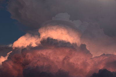 Low angle view of storm clouds in sky