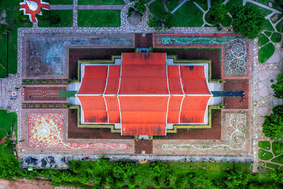 Brick wall of building