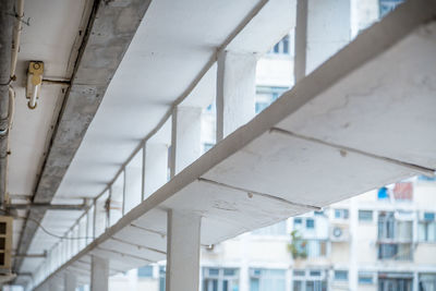 Low angle view of building ceiling