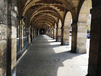 Corridor of historic building