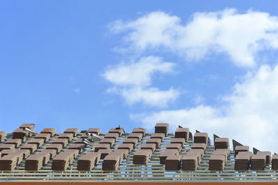 Low angle view of building against sky