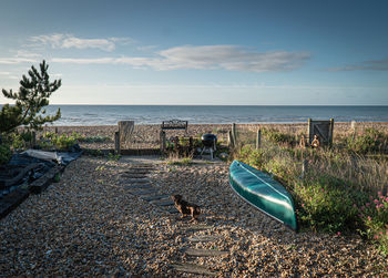 View of sea from beach